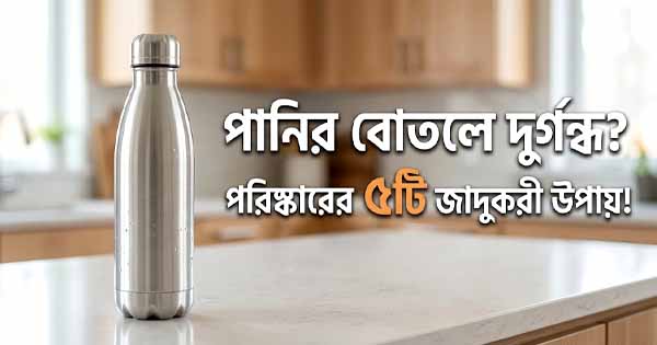 পানির বোতল পরিষ্কার রাখার সঠিক নিয়ম: দুর্গন্ধ ও জীবাণু থেকে মুক্তির বিস্তারিত গাইড
